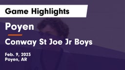 Poyen  vs Conway St Joe Jr Boys Game Highlights - Feb. 9, 2023