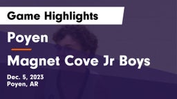 Poyen  vs Magnet Cove Jr Boys Game Highlights - Dec. 5, 2023