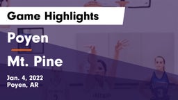 Poyen  vs Mt. Pine Game Highlights - Jan. 4, 2022