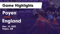 Poyen  vs England  Game Highlights - Dec. 12, 2022