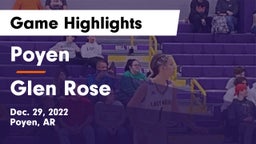 Poyen  vs Glen Rose  Game Highlights - Dec. 29, 2022