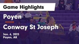 Poyen  vs Conway St Joseph Game Highlights - Jan. 6, 2023