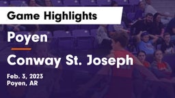 Poyen  vs Conway St. Joseph Game Highlights - Feb. 3, 2023