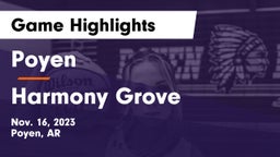 Poyen  vs Harmony Grove  Game Highlights - Nov. 16, 2023