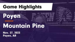 Poyen  vs Mountain Pine  Game Highlights - Nov. 27, 2023