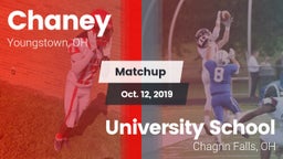 Matchup: Chaney vs. University School 2019
