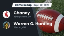 Recap: Chaney  vs. Warren G. Harding  2023