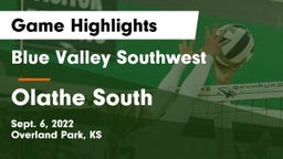 Blue Valley Southwest  vs Olathe South  Game Highlights - Sept. 6, 2022
