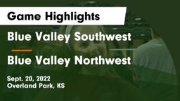 Blue Valley Southwest  vs Blue Valley Northwest  Game Highlights - Sept. 20, 2022