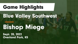 Blue Valley Southwest  vs Bishop Miege  Game Highlights - Sept. 20, 2022
