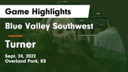 Blue Valley Southwest  vs Turner  Game Highlights - Sept. 24, 2022