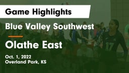 Blue Valley Southwest  vs Olathe East  Game Highlights - Oct. 1, 2022