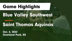 Blue Valley Southwest  vs Saint Thomas Aquinas  Game Highlights - Oct. 4, 2022