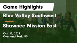 Blue Valley Southwest  vs Shawnee Mission East  Game Highlights - Oct. 13, 2022