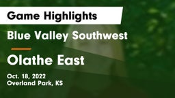 Blue Valley Southwest  vs Olathe East  Game Highlights - Oct. 18, 2022