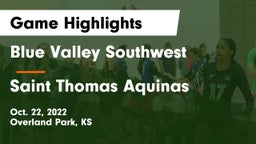 Blue Valley Southwest  vs Saint Thomas Aquinas  Game Highlights - Oct. 22, 2022