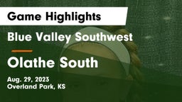 Blue Valley Southwest  vs Olathe South  Game Highlights - Aug. 29, 2023