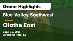 Blue Valley Southwest  vs Olathe East  Game Highlights - Sept. 30, 2023