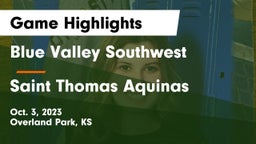 Blue Valley Southwest  vs Saint Thomas Aquinas  Game Highlights - Oct. 3, 2023