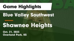 Blue Valley Southwest  vs Shawnee Heights Game Highlights - Oct. 21, 2023