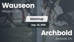 Matchup: Wauseon vs. Archbold  2016