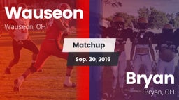 Matchup: Wauseon vs. Bryan  2016