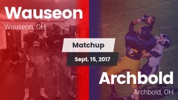 Matchup: Wauseon vs. Archbold  2017
