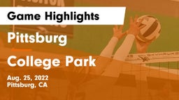 Pittsburg  vs College Park  Game Highlights - Aug. 25, 2022