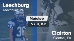 Matchup: Leechburg vs. Clairton  2016
