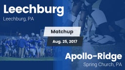 Matchup: Leechburg vs. Apollo-Ridge  2017