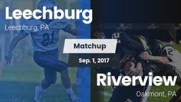 Matchup: Leechburg vs. Riverview  2017