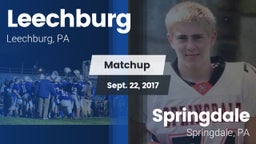 Matchup: Leechburg vs. Springdale  2017