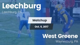 Matchup: Leechburg vs. West Greene  2017