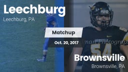 Matchup: Leechburg vs. Brownsville  2017