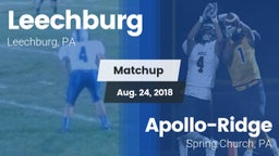 Matchup: Leechburg vs. Apollo-Ridge  2018