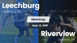 Matchup: Leechburg vs. Riverview  2018