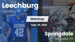 Matchup: Leechburg vs. Springdale  2020