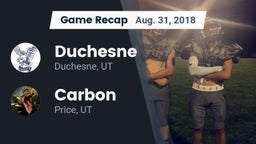 Recap: Duchesne  vs. Carbon  2018