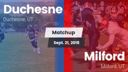 Matchup: Duchesne vs. Milford  2018