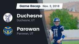 Recap: Duchesne  vs. Parowan  2018