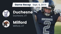 Recap: Duchesne  vs. Milford  2019