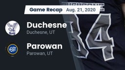 Recap: Duchesne  vs. Parowan  2020