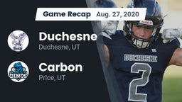 Recap: Duchesne  vs. Carbon  2020