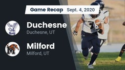 Recap: Duchesne  vs. Milford  2020