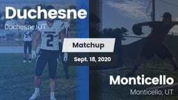 Matchup: Duchesne vs. Monticello  2020
