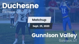 Matchup: Duchesne vs. Gunnison Valley  2020