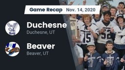 Recap: Duchesne  vs. Beaver  2020
