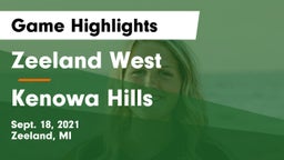 Zeeland West  vs Kenowa Hills  Game Highlights - Sept. 18, 2021