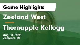 Zeeland West  vs Thornapple Kellogg  Game Highlights - Aug. 24, 2021