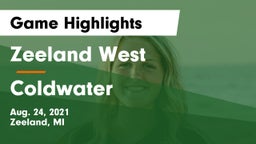 Zeeland West  vs Coldwater  Game Highlights - Aug. 24, 2021